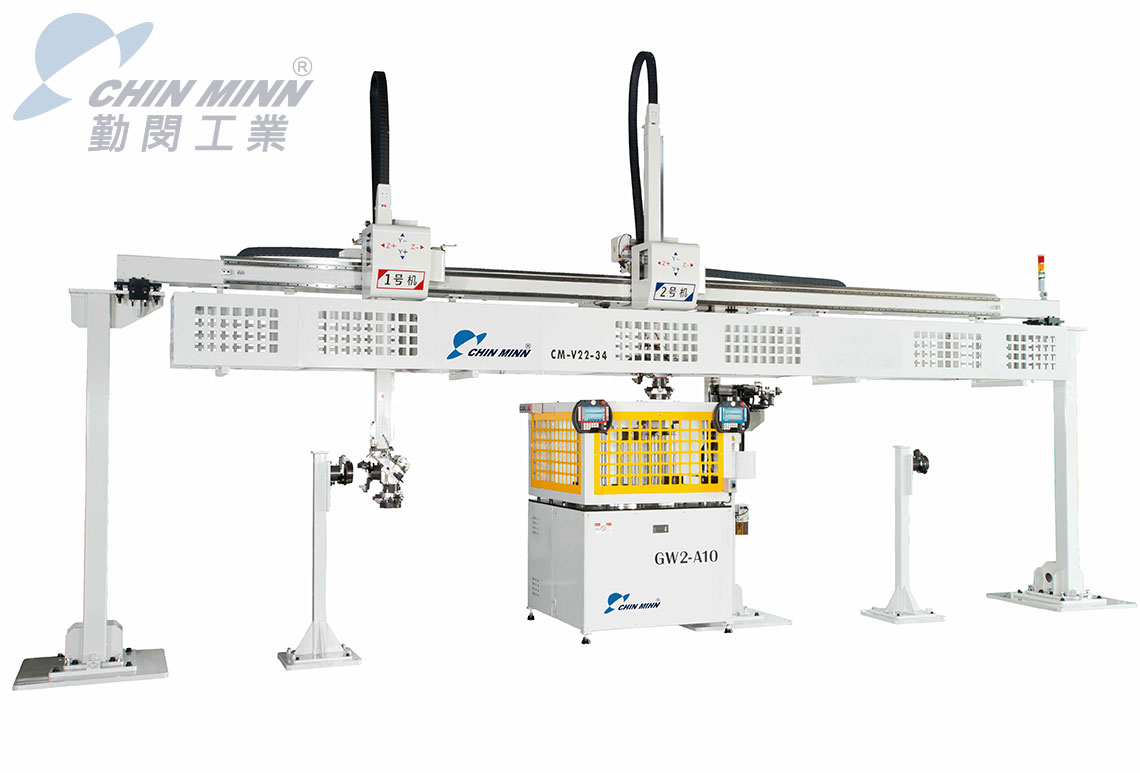 自動化加工件移載門型機械手