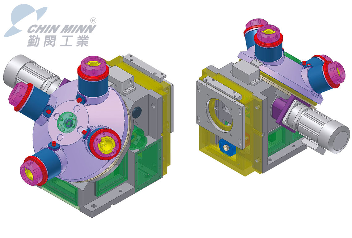 four spindles turret heads